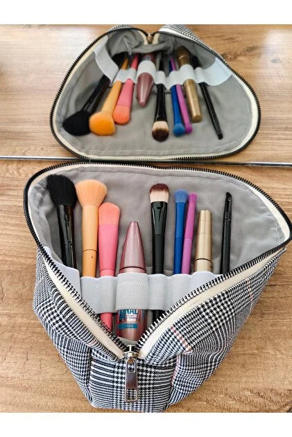 Large Pen Pencil Makeup Brushes Case Pouch