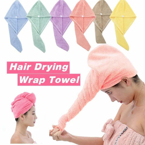 Microfiber Bathing Quick Dry Hair Cap