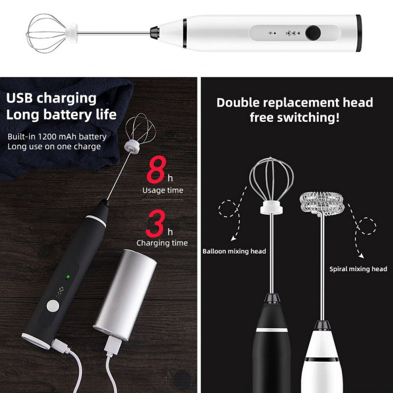 Electric coffee beater