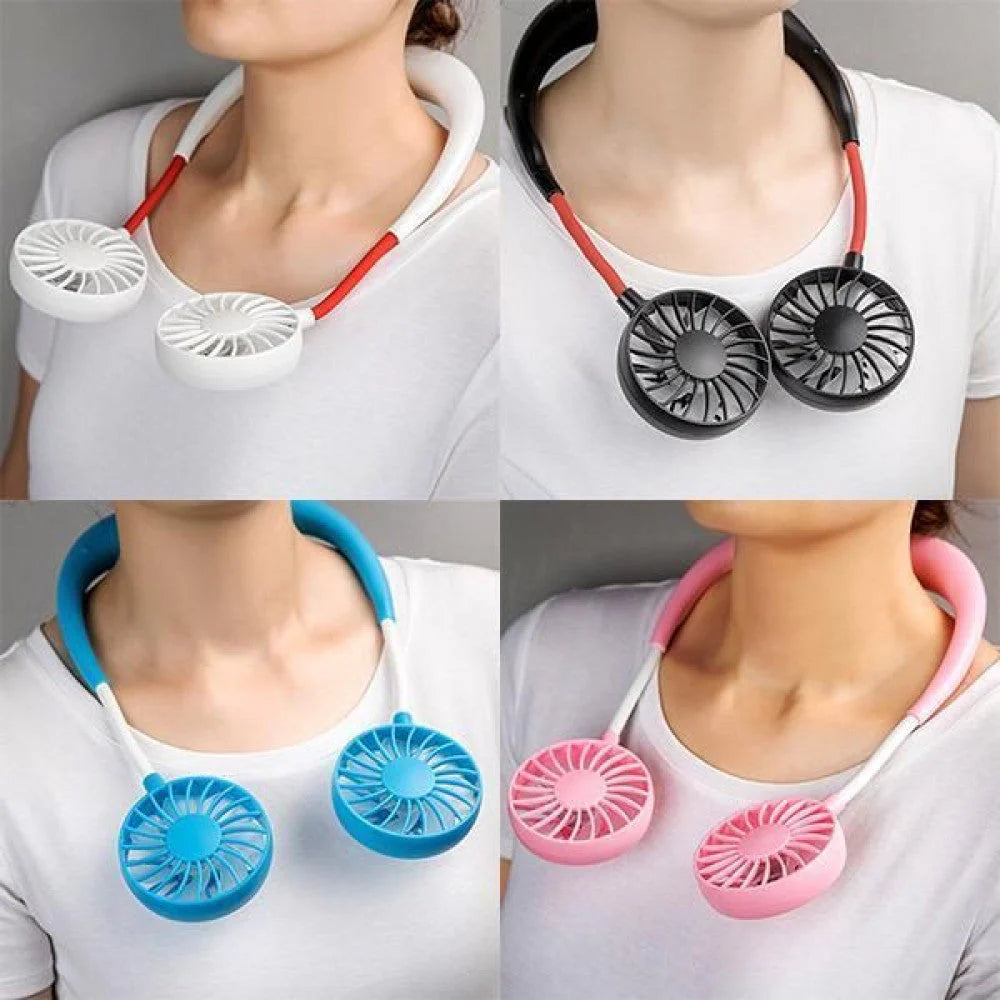 Rechargeable 7 wings Neck Fan