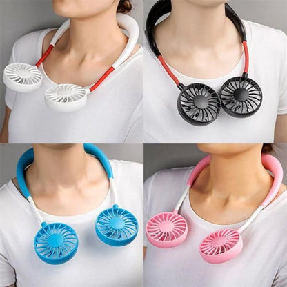 Rechargeable 7 wings Neck Fan