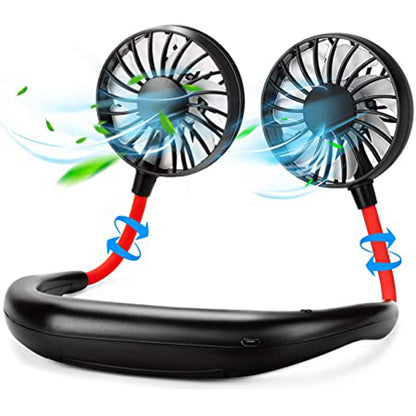 Rechargeable 7 wings Neck Fan