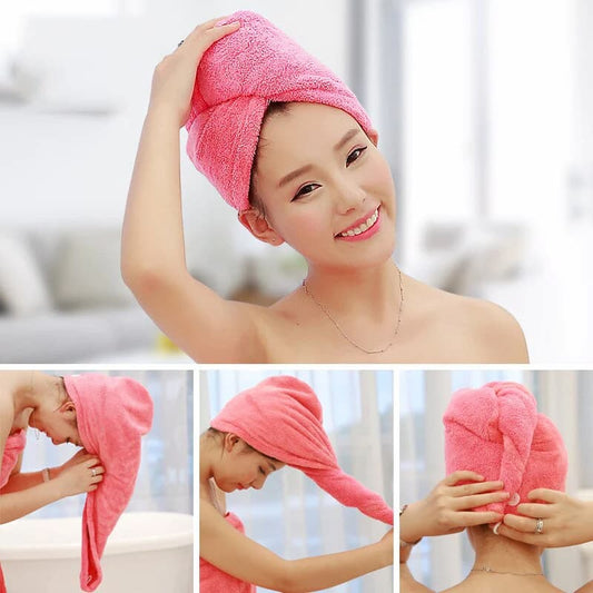Microfiber Bathing Quick Dry Hair Cap